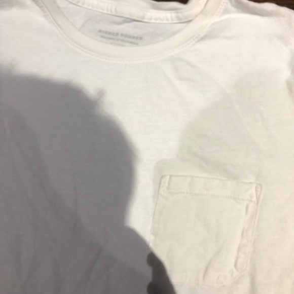 Richer Poorer - white t-shirt w/ pocket - Picture 2 of 2